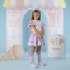 Picture of A Dee Pastel Parlour Sandra Ice Cream Print Knee Socks - Lilac Dreams