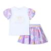 Picture of A Dee Pastel Parlour Sally Ice Cream Print Frill Skirt Set - Bright White