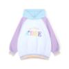 Picture of A Dee Pastel Parlour Sissy Colour Block Hoody Cycling Short Set - Bright White