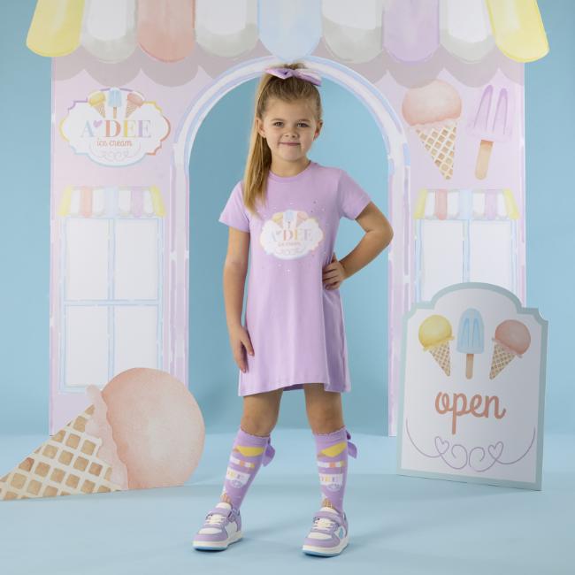 Picture of A Dee Pastel Parlour Sloane Ice Cream Dress - Lilac Dreams
