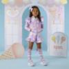 Picture of PRE ORDER A Dee Pastel Parlour Stephanie Ice Cream Print Frill Bomber - Lilac Dreams