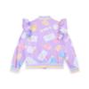 Picture of A Dee Pastel Parlour Stephanie Ice Cream Print Frill Bomber - Lilac Dreams