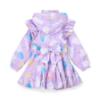 Picture of A Dee Pastel Parlour Sabrina Ice Cream Print Frill Jacket - Lilac Dreams