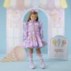 Picture of PRE ORDER A Dee Pastel Parlour Sabrina Ice Cream Print Frill Jacket - Lilac Dreams