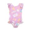 Picture of PRE ORDER A Dee Pastel Parlour Raya Ice Cream Print Swimsuit - Lilac Dreams