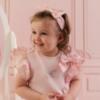 Picture of PRE ORDER Little A Baby Girls Perfectly Pink Ora Bow Print Headband - Pink Blossom