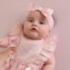 Picture of PRE ORDER Little A Baby Girls Perfectly Pink Ora Bow Print Headband - Pink Blossom