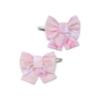 Picture of Little A Baby Girls Perfectly Pink Oria Bow Print Hair Clips X 2 - Pink Blossom