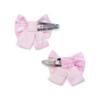 Picture of PRE ORDER Little A Baby Girls Perfectly Pink Oria Bow Print Hair Clips X 2 - Pink Blossom