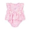 Picture of Little A Baby Girls Perfectly Pink Odessa Bow Print Romper - Pink Blossom