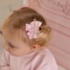 Picture of Little A Baby Girls Perfectly Pink Oria Bow Print Hair Clips X 2 - Pink Blossom