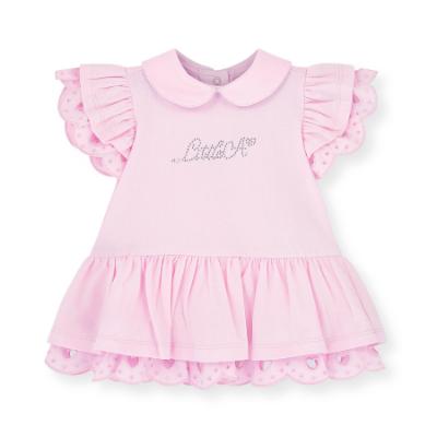 Picture of Little A Baby Girls Perfectly Pink Orellia Broderie Anglaise Legging Set X 2 - Pink Blossom