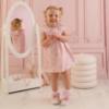 Picture of Little A Baby Girls Perfectly Pink Opal Bow Print Dress - Pink Blossom