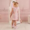 Picture of Little A Baby Girls Perfectly Pink Opal Bow Print Dress - Pink Blossom