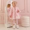 Picture of Little A Baby Girls Perfectly Pink Ophilia Jacket With Bow Detail - Pink Blossom