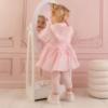 Picture of Little A Baby Girls Perfectly Pink Ophilia Jacket With Bow Detail - Pink Blossom
