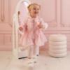 Picture of PRE ORDER Little A Baby Girls Perfectly Pink Ophilia Jacket With Bow Detail - Pink Blossom