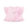 Picture of PRE ORDER Little A Baby Girls Perfectly Pink Ocean Bow Print Jam Pant Set - Pink Blossom