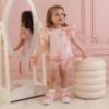 Picture of PRE ORDER Little A Baby Girls Perfectly Pink Ocean Bow Print Jam Pant Set - Pink Blossom