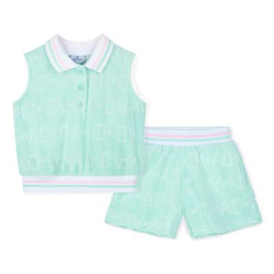 Picture of A Dee Bowtique Chic Romi Terry Short Set X 2 - Miami Mint