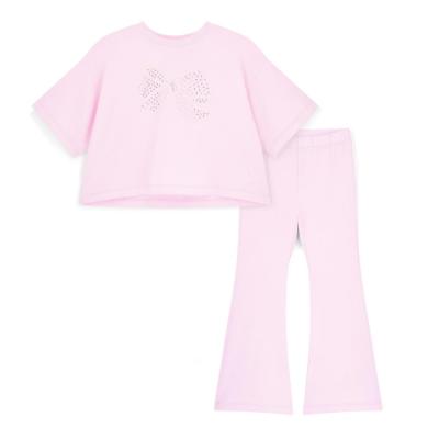 Picture of A Dee Bowtique Chic Samantha Pearl Bow Flare Set X 2 - Pink Blossom
