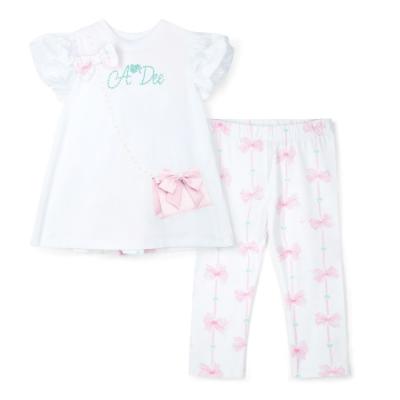 Picture of A Dee Bowtique Chic Rita Handbag Legging Set X 2 - Bright White