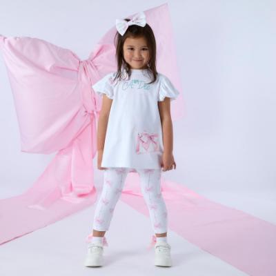 Picture of PRE ORDER A Dee Bowtique Chic Rita Handbag Legging Set X 2 - Bright White