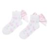 Picture of PRE ORDER A Dee Bowtique Chic Rowan Bow Print Ankle Socks - Bright White