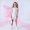 Picture of PRE ORDER A Dee Bowtique Chic Raven Bow Print Tennis Dress - Bright White