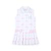Picture of PRE ORDER A Dee Bowtique Chic Raven Bow Print Tennis Dress - Bright White