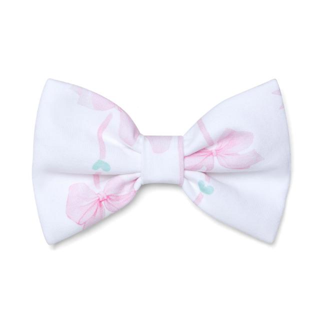 Picture of PRE ORDER A Dee Bowtique Chic Rosslyn Bow Print Hair Clip - Bright White