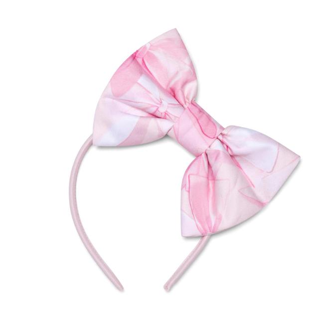 Picture of A Dee Bowtique Chic Ronda Bow Print Headband - Pink Blossom