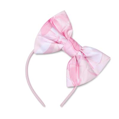 Picture of PRE ORDER A Dee Bowtique Chic Ronda Bow Print Headband - Pink Blossom
