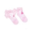 Picture of PRE ORDER A Dee Bowtique Chic Rina Bow Print Ankle Socks - Pink Blossom
