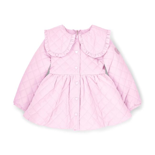 Picture of PRE ORDER A Dee Bowtique Chic Riley Quilted Collar Jacket - Pink Blossom