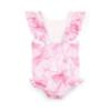 Picture of PRE ORDER A Dee Bowtique Chic Raya Bow Print Frill Swimsuit - Pink Blossom