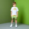 Picture of PRE ORDER Mitch & Son JNR Reid T-shirt & Reed Gradient Print Swimshorts Set X 2 - Bright Orange