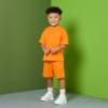 Picture of Mitch & Son JNR Rory Dropped Shoulder Short  Set X 2 - Bright Orange