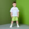 Picture of Mitch & Son JNR Ray Soft Short Set With Large Graphic - Bright White