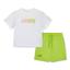 Picture of Mitch & Son JNR Ray Soft Short Set With Large Graphic - Bright White