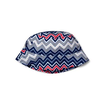 Picture of Mitch & Son JNR Peyton ZigZag Print Bucket Hat - Blue Navy
