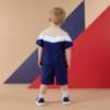 Picture of PRE ORDER Mitch & Son JNR Paco Cut & Sew Soft Short Set X 2 - Blue Navy