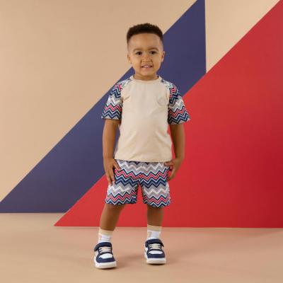 Picture of Mitch & Son JNR Paxton AOP Soft Set X 2 - Stone Beige