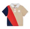 Picture of Mitch & Son JNR Pierce Colour Block Polo Set X 2 - Stone Beige