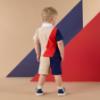 Picture of PRE ORDER Mitch & Son JNR Pierce Colour Block Polo Set X 2 - Stone Beige