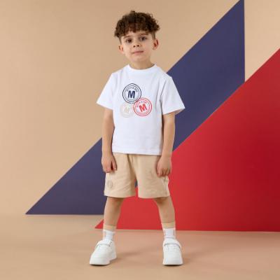 Picture of PRE ORDER Mitch & Son JNR Preston Soft Set With Shorts - Bright White