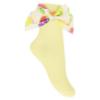 Picture of Daga Girls Tutti Frutti Ankle Socks With Bow - Yellow