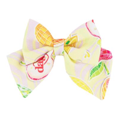 Picture of PRE ORDER Daga Girls Tutti Fruitti Fabric Bow Hair Clip X 1 - Yellow
