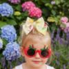 Picture of PRE ORDER Daga Girls Tutti Fruitti Fabric Bow Hair Clip X 1 - Yellow