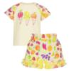 Picture of Daga Girls Tutti Frutti Top & Print Shorts Set X 2 - White Multi